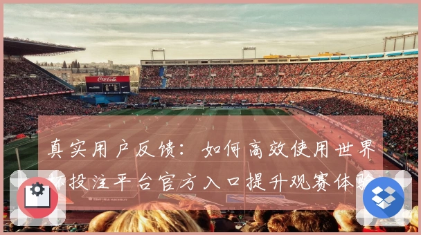 真实用户反馈：如何高效使用世界杯投注平台官方入口提升观赛体验