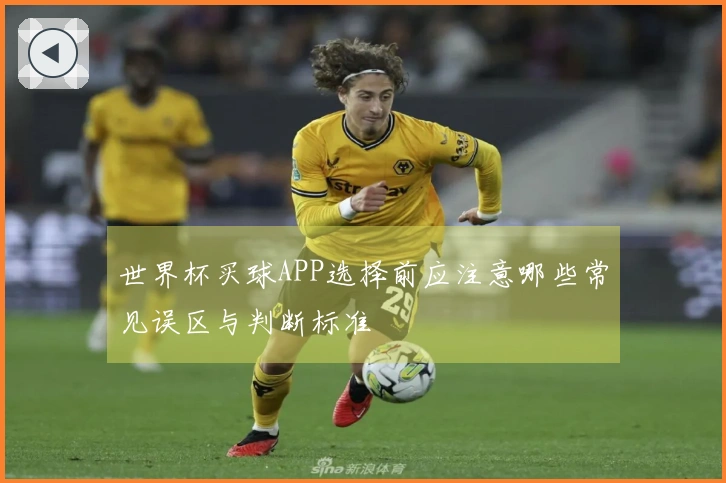 世界杯买球APP选择前应注意哪些常见误区与判断标准